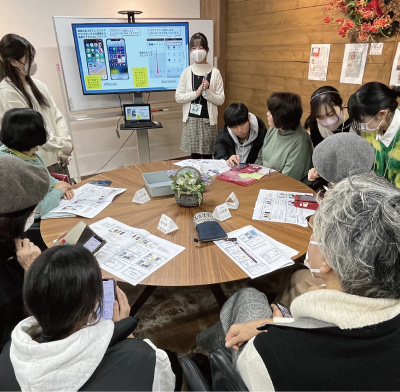 学生団体ふーぷ高齢者スマホ教室 写真